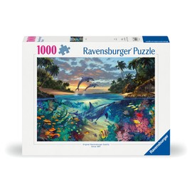 Ravensburger 12000646 - Coral Bay - 1000 pieces jigsaw puzzle – Puzzle for adults and kids age 14 years up, Underwater jigsaw puzzle