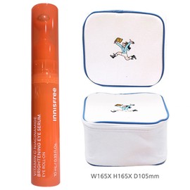 Innisfree Vitamin C Niacinamide Brightening Eye Serum 10mL+Play Green Cosmetic Pouch (Blue) / 이니스프리 비타민C 나이아신아마이드 브라이트닝 아이세럼 10mL+플레이그린 화장품 파우치 (블루)