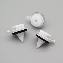 VVO Fasteners- White Plastic Exterior Windscreen/A-Pillar Trim Clips for Land Rover Discovery, Range Rover, Range Rover Sport, (Pack of 10)