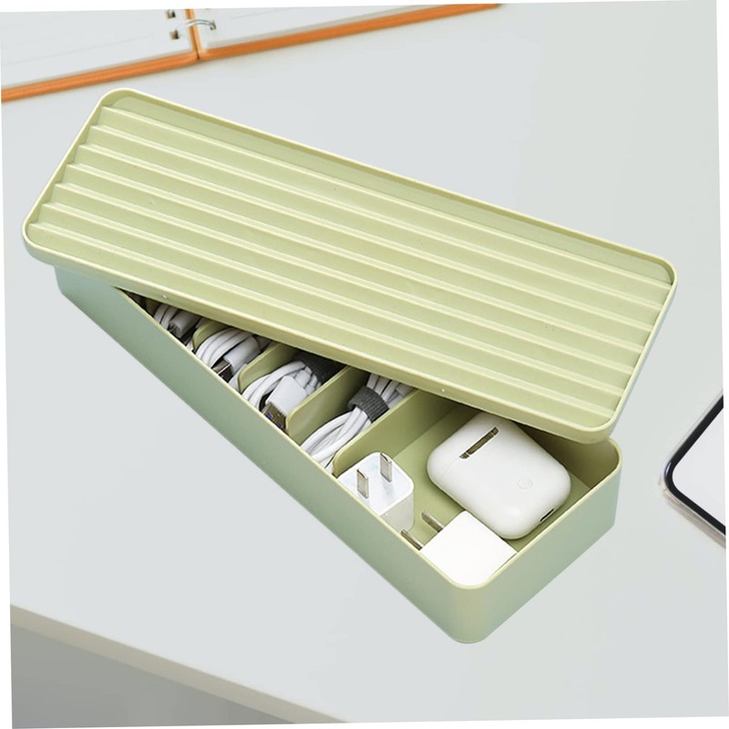 LABRIMP 1 PC Cable Storage Box Multi Grid Organizer with
