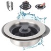 Kitchen Sink Drain Strainer Stopper Set Prevents Clogging 2 in