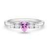 Simulated Birthstone Heart Solitaire Size 2-5 Baby / Kids Ring