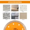BGTEC Diamond Porcelain Saw Blades, 4-1/2 Inch/115MM Super-Thin Mesh Rim