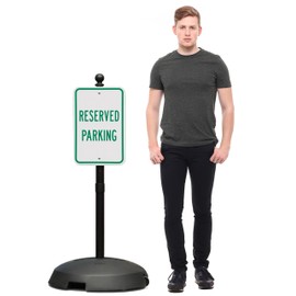 Tip and Roll Portable Sign Pole