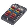 12 Way Fuse Box with LED Indicator DC12‑32V Waterproof Circuit