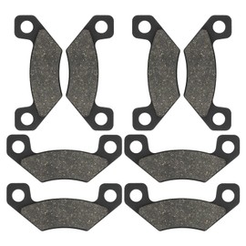 Front & Rear Brake Pads Compatible with John Deere Gator HPX 2004-2008 HPX 4x2 4x4 Trail Gator 2010-2011 Diesel 2010 Gator TX Turf 4PX 2004-2005