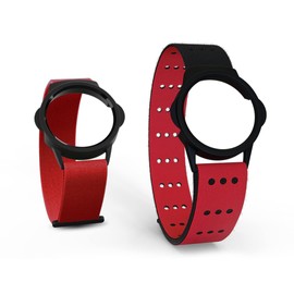 MYZONE MZ-Switch Replacement Arm & Wrist Straps - Red - Vibrant, Adjustable & Comfortable Replacement Fitness Band for the MZ-Switch
