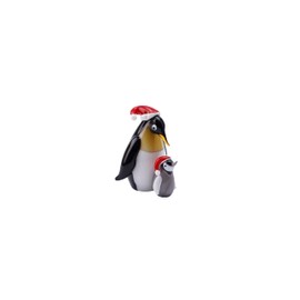 CGB Giftware Glass Festive Penguin Family Figurine Boxed | Collectable Ornament | Decorative | Home Accessory | Gift For All | Glass Animals GB06730