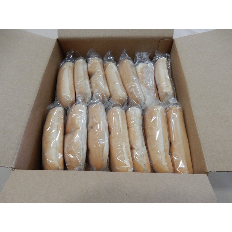 Gonnella Baking Company Individually Wrapped Plain Hot Dog Bun, 1.5