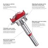 flintronic Forstner Drill Bit, 35mm Adjustable Positioning Drill Bit Set,