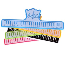 CCeCCe 5 Pack Music Book Clip to Hold Book Open Music Page Paper Sheet Note Holder Clips for Music Reading Stand Guitar Piano Violin Cello Flute Musical Instrument Player Musician