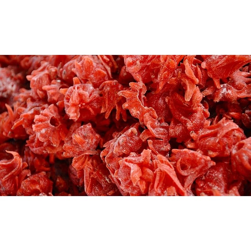 US Snacks Candied Dried Hibiscus Flowers, Dehydrated Hibiscus Bite Snack,