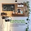 SEMPOMA 2 Pack Walnut Color Pegboard Shelf, Pegboard Accessories, Wooden