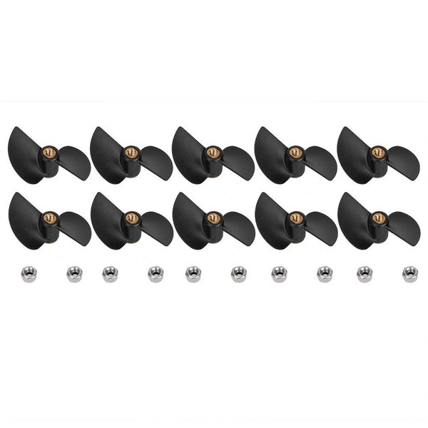 10pcs RC Boat Propeller,Brushless Remote Control Boat Tail Propeller Upgrade