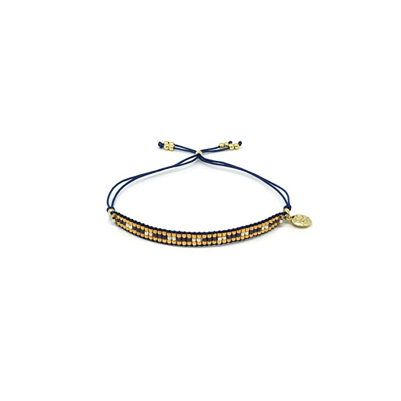 Starshine Navy Beaded Friendship Bracelet