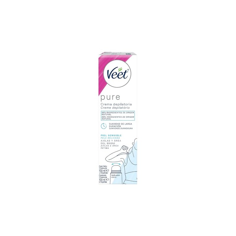 Veet Body Curv Crema Depilatoria Áxilas Área Bikini Piel Sensible