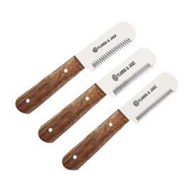 Professional Stripping Knife, Right handed, 3 inch blade (Stainless Steel) (3 Piece Pack, Rosewood)