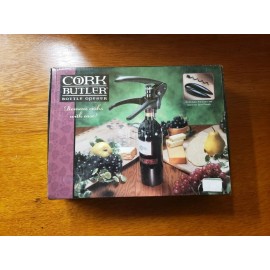 CORK BUTLER Wine Bottle Opener + Foil Cutter & Additional Spiral Needle New