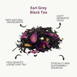 Earl Grey Tea, Black Loose Leaf Tea, Camellios (100g)
