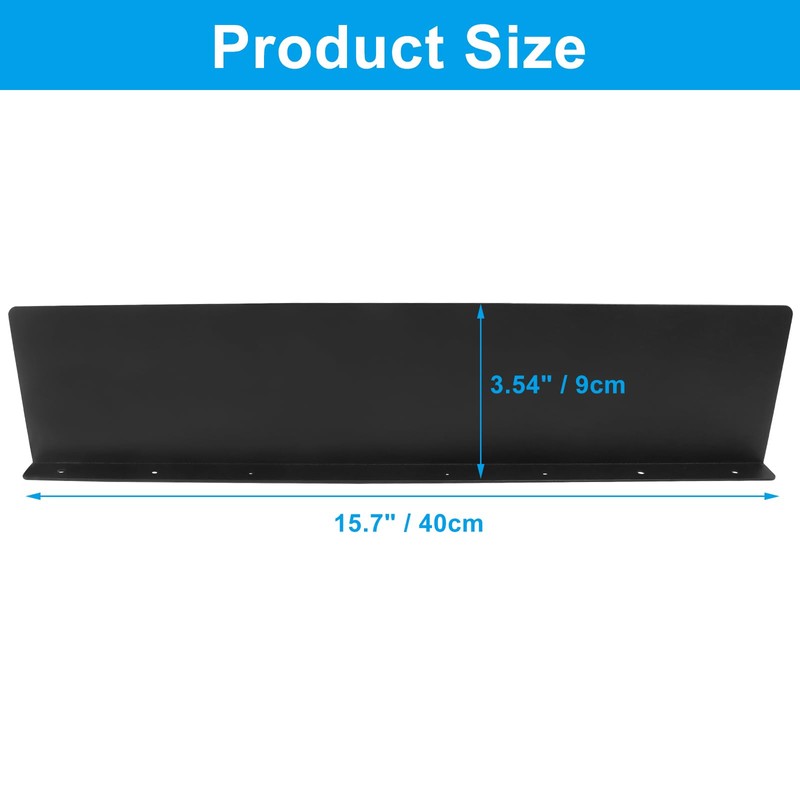 LifCratms 2 Pcs Black Rain Gutter Valley Splash Guards, Roof