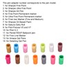 14 Pcs Pen Adapter Replacement ABS Marker Adapter Holder Set
