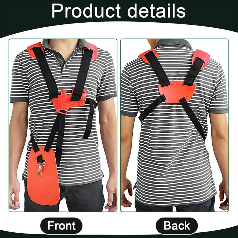 Brush Cutter Strap, Shoulder Strap for Brush Cutter, Adjustable Double