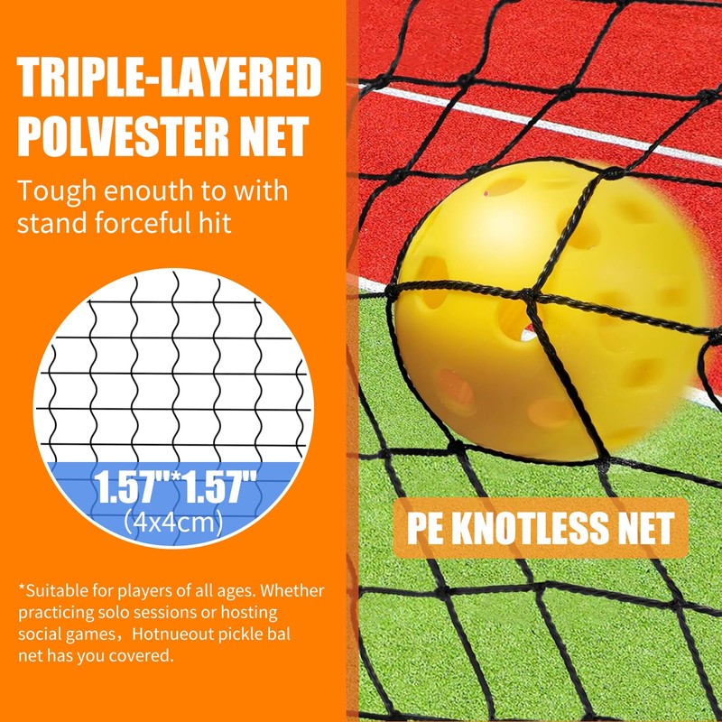 Hotnueout 5FT Small Mini Pickleball Net Set - Quick Setup