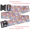 Monsters Luggage Straps for Suitcases, Adjustable Luggage Travel Belt to