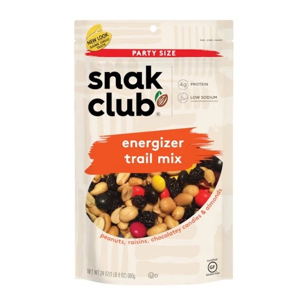 Snak Club Energizer Trail Mix Party Size, 1.5 Pound, 6
