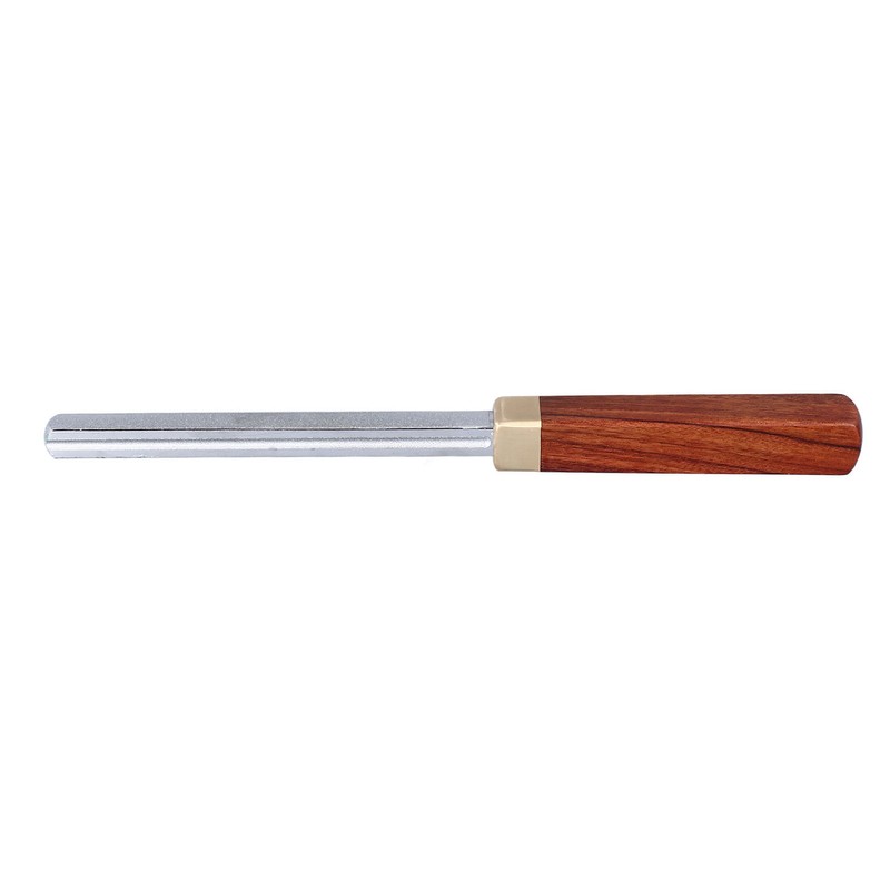 Guitar Fret Crowning File Chrome Plated Solid Wood Handle Fret
