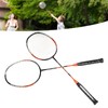 2 Pcs Carbon Fiber Badminton Rackets Ultra Light Adult for