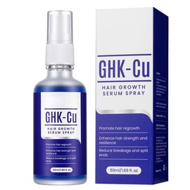GHK-Cu Hair Growth Spray with Biotin & Panthenol - 30ml Scalp Treatment for Hair Thinning, Supports Hair Follicle Health & Volume, Non-Greasy Leave-In Formula for Men and Women