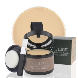 VOLLUCK VOLLUCK Root Touch Up Hair Powder Root Cover Up Hairline Shadow Powder Stick, Root Touch Up for Thinning Hair for Women and Men, Bald Spots, Eyebrows, Beard Line, Medium Blonde
