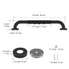 2 Pack 16 Inch Anti-Slip Shower Grab Bars w/Rubber Grip,