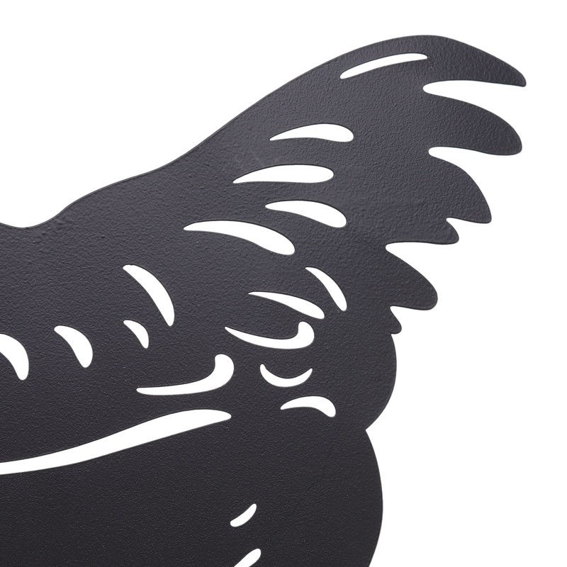 4Pcs Hen Chicken Silhouette Hollow Stake Design Cute Hen Chicken