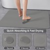 Bath Mat Super Absorbent Bathroom Mat, Rubber Non-Slip Ultra Thin