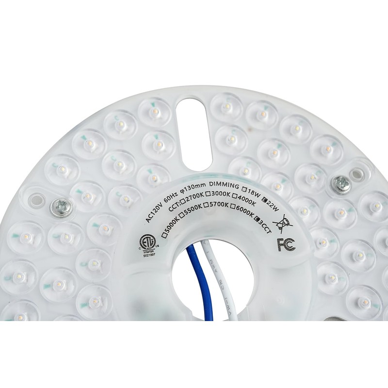 Ledytech 5.12'' LED Ceiling Fan Light Retrofit Kit, Ceiling Light