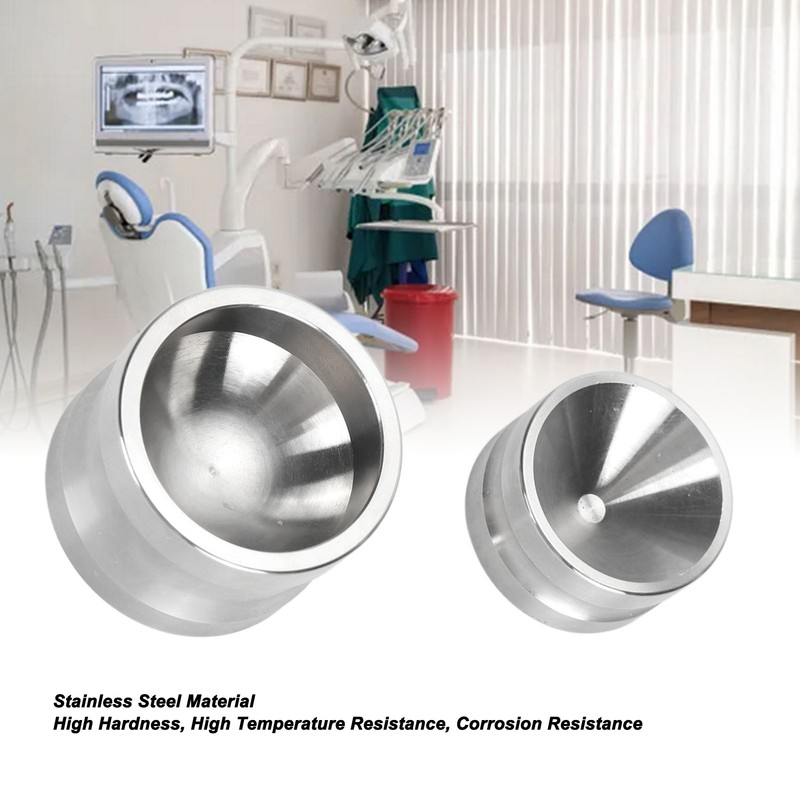 2PCS Bone Meal Cup Stainless Steel Mixing Bowl High Temperature