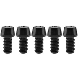 Ruifu M8x15 20 25 30 35 40 45 50mm P1.25 Titanium Alloy Conical Head Hex Head Socket Head Screw 5pcs (M8x15mm, Black)