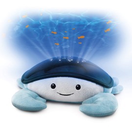 Kids Night Light Music Projector - Soothing Sound Machine, Undersea Theme Waves & Fish Projections, 360 Rotation, Cry Sensor, Auto Shut Off, for Children & Toddler Rooms - Cody The Crab by Zazu Kids