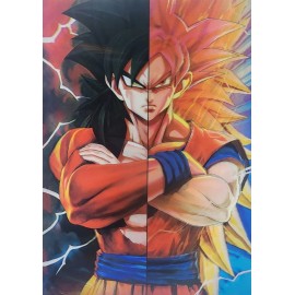 3D Holographic Lenticular Poster 3-in-1 SSJ4 GOKU, MUI GOKU!!!    *special