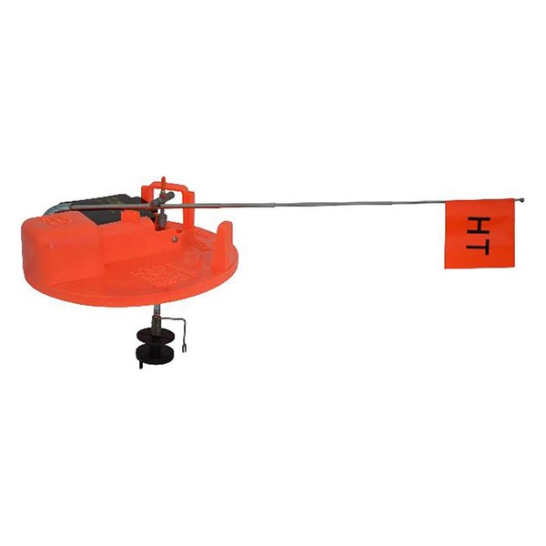 HT Enterprise PTE-200 Polar Therm Extreme Tip-Up W/ 200 ' Spool, Orange - Built in Tackle Box, Multi, one Size