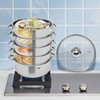 5 Tier Stainless Steel Steamer Pot Food Steamer Cooker,Stackable Vegetable
