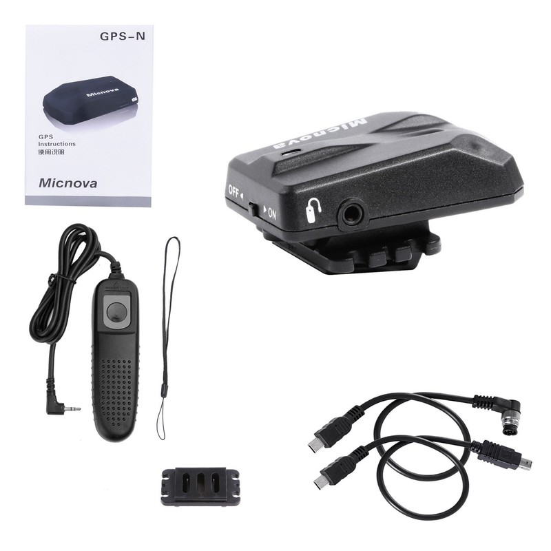 Micnova GPS-N PLUS Geotagger GPS System with N1&N3 Cable for