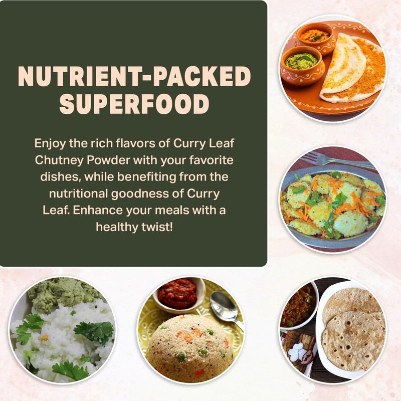 Flavour Drum Curry Leaf Chutney Powder,7 oz (200 g) |