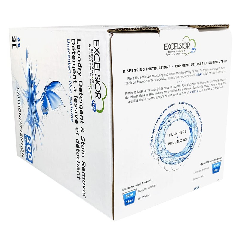 Excelsior - Laundry Detergent with Eco Bottle- Concentrated Liquid -