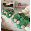 FUHUAQI Frog Slippers Cartoon Animal Slippers Frog Fluffy Slippers Retro