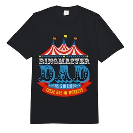 Ringmaster Dad This is My Circus These are My Monkeys Comfort Colors Adult Heavyweight T-Shirt