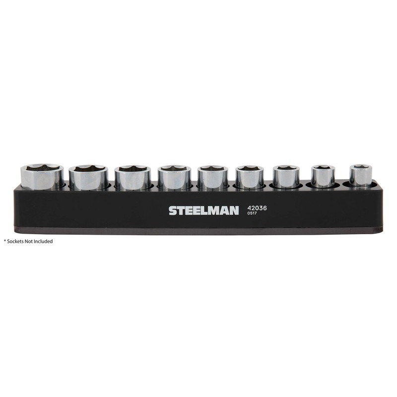 STEELMAN 42036 1/2-Inch Drive Magnetic Shallow Socket Holder