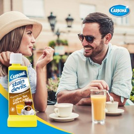 Carbona Stain Devils® #8 – Coffee, Tea, Wine & Juice | Professional Strength Laundry Stain Remover | Multi-Fabric Cleaner | Safe On Skin & Washable Fabrics | 1.7 Fl Oz, 1 Pack